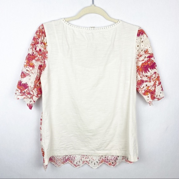 Anthropologie Porridge Arber Floral Eyelet Blouse - Picture 5 of 5